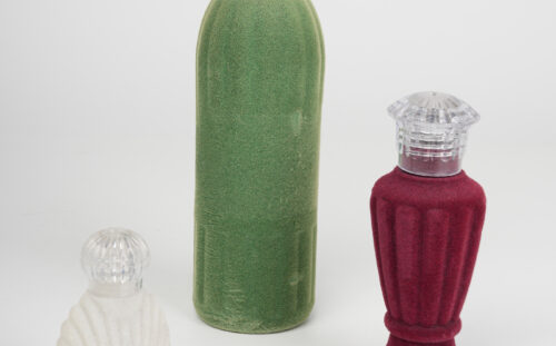 Plastik Kolonya Şişeleri Üzerine Flok Kaplama