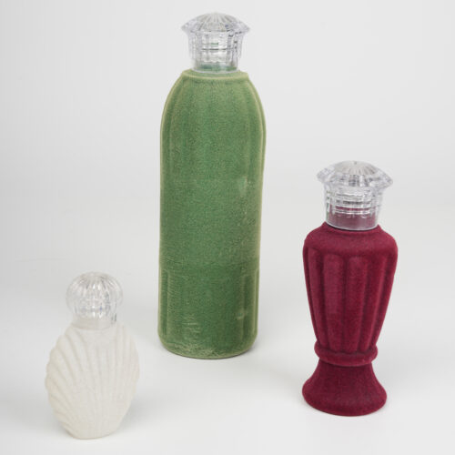 Plastik Kolonya Şişeleri Üzerine Flok Kaplama